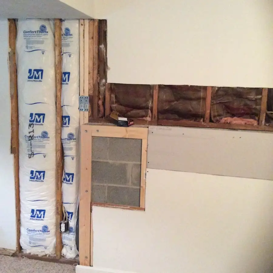 Wall insulation replacement during Contents Cleaning & Restoration in Cerritos